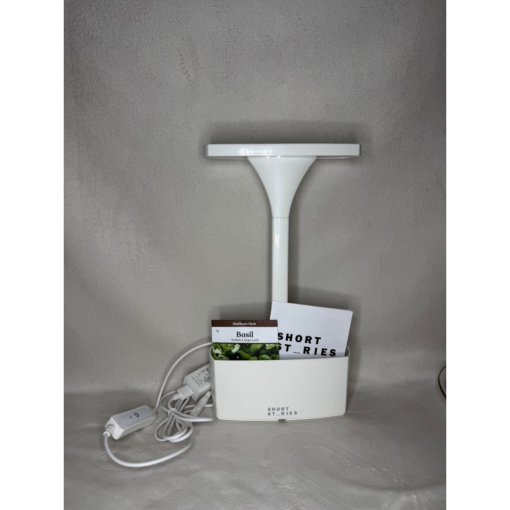 Short St_ries LED Indoor Planter Grow Light White SHS-TE-001 Basil Seeds